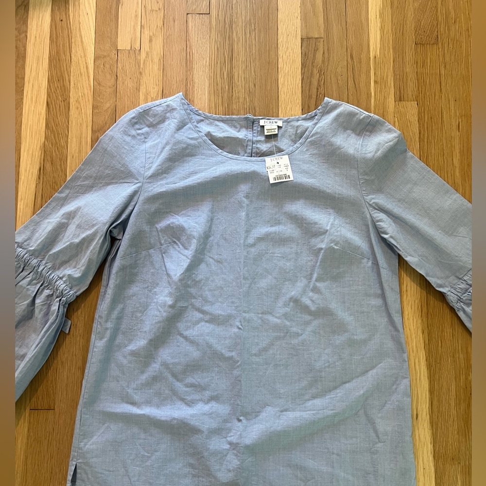 J. Crew Bow-Sleeve Top